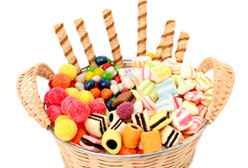 Office Table loaded with Candies or Too Clean